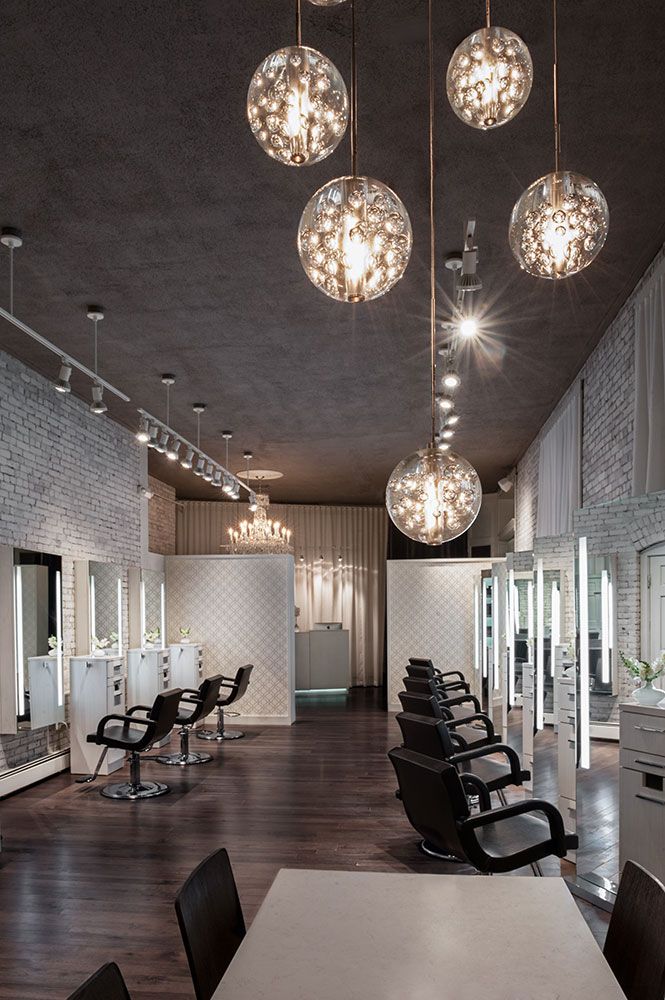 Concrete and microcement in a hair salon - 10 inspiring ideas